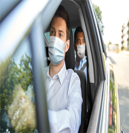 mask wear taxi service